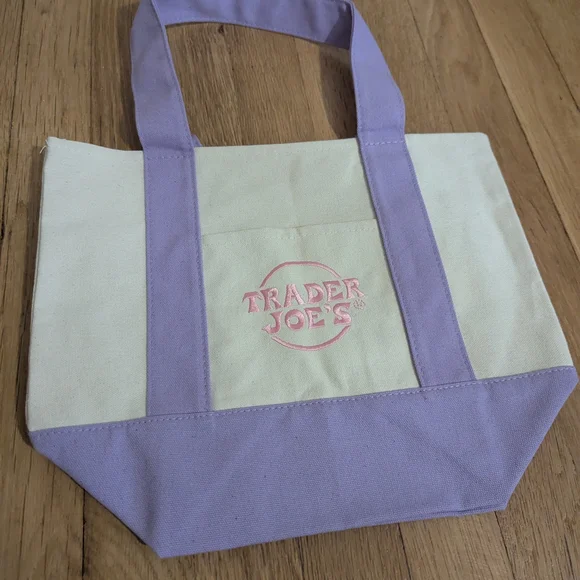 Trader Joe's Pastel Mini Tote - Limited Edition - Picture 4 of 6
